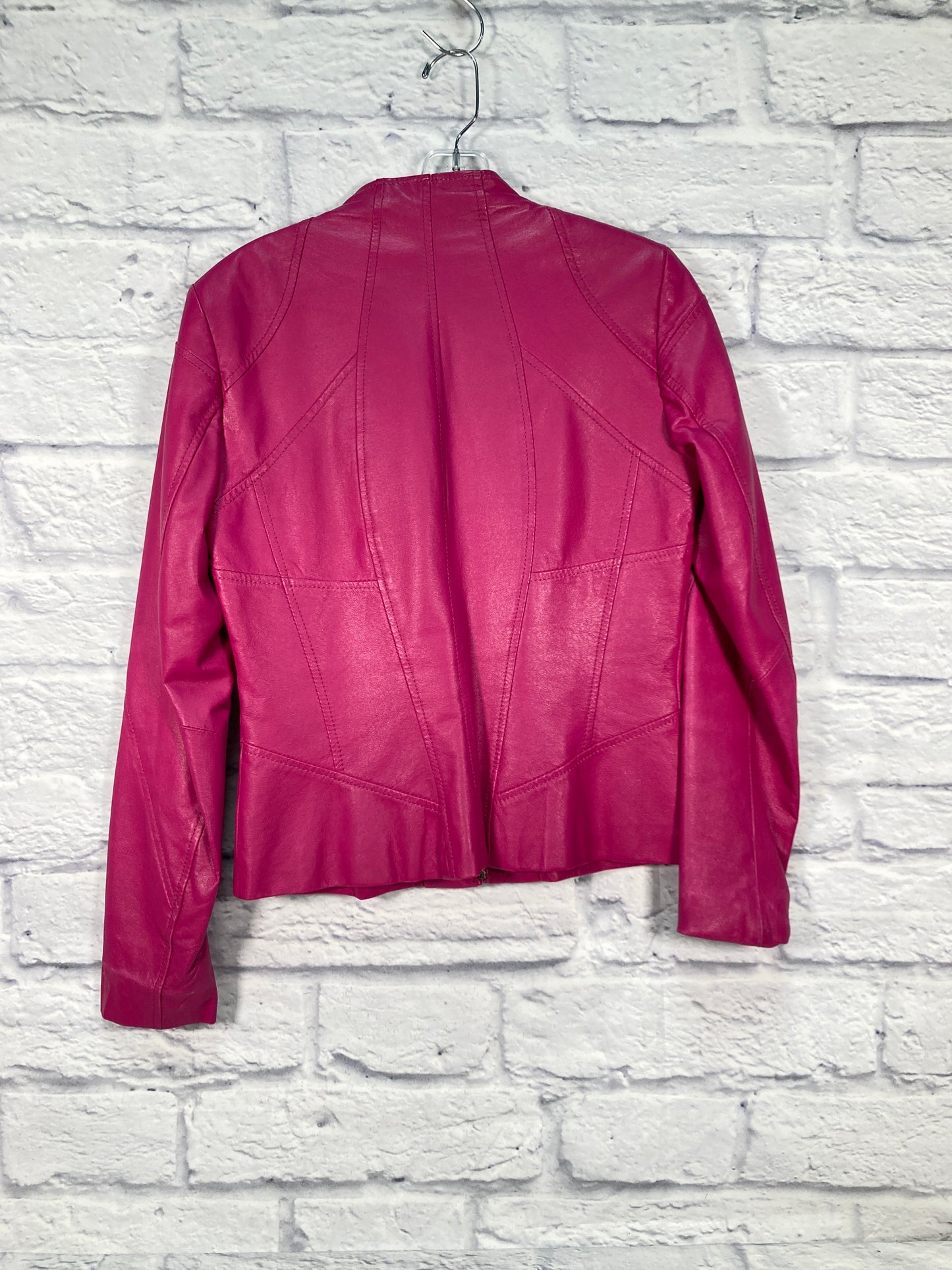 Jacket Leather By Clothes Mentor In Purple, Size: Xs