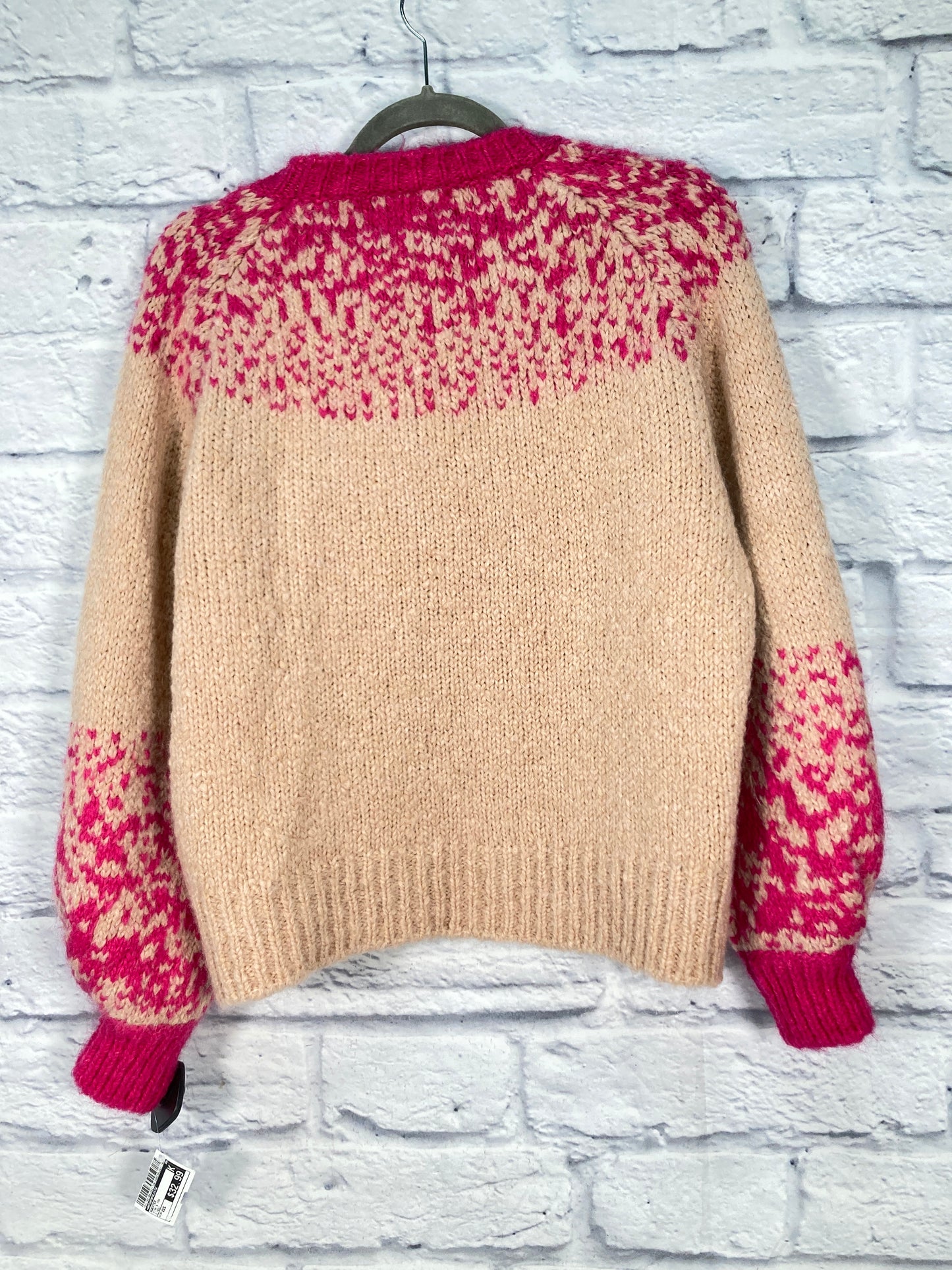 Sweater By Anthropologie In Pink & Tan, Size: Xxs