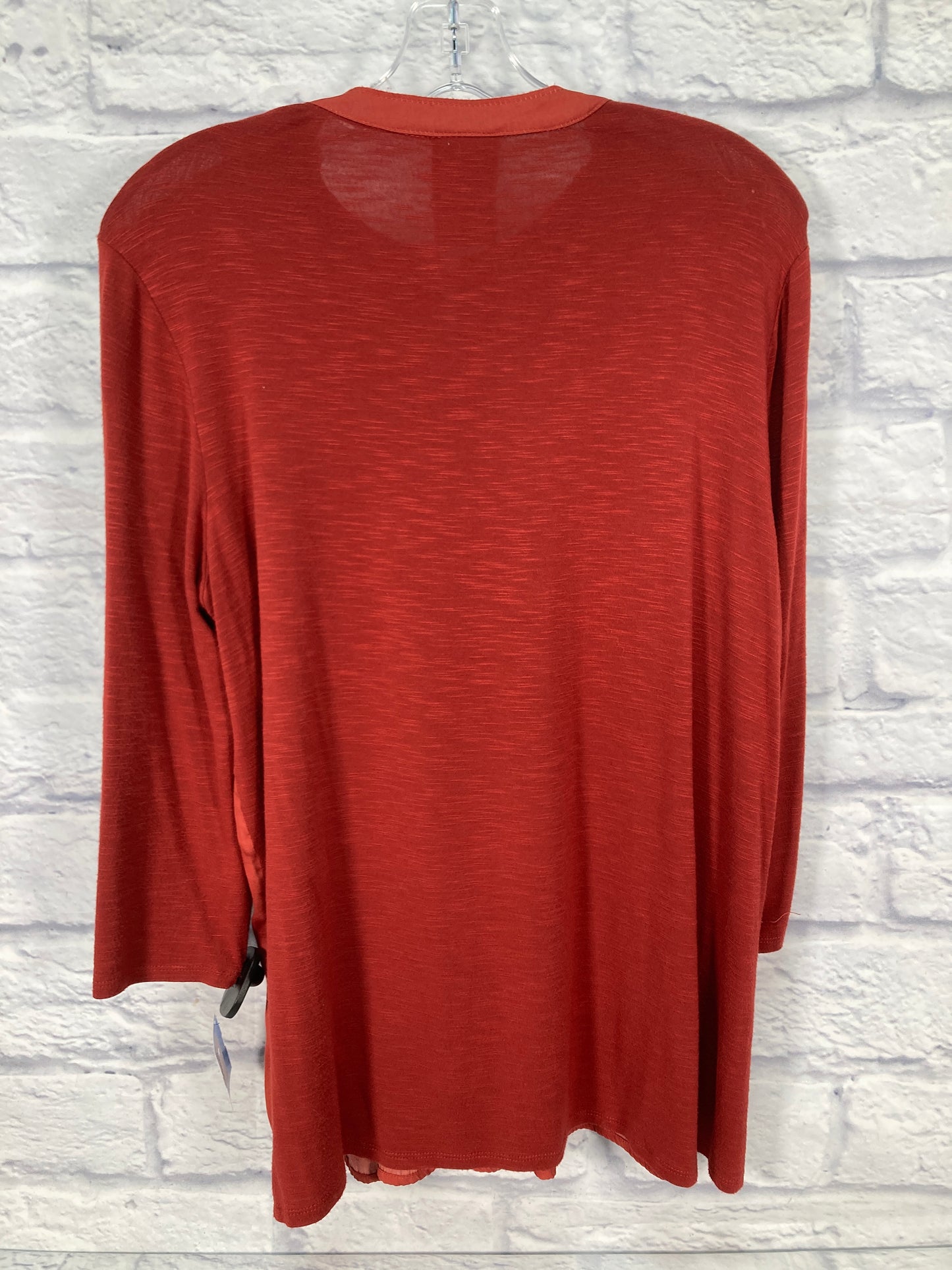 Top Long Sleeve By Dolan Left Coast In Red, Size: L