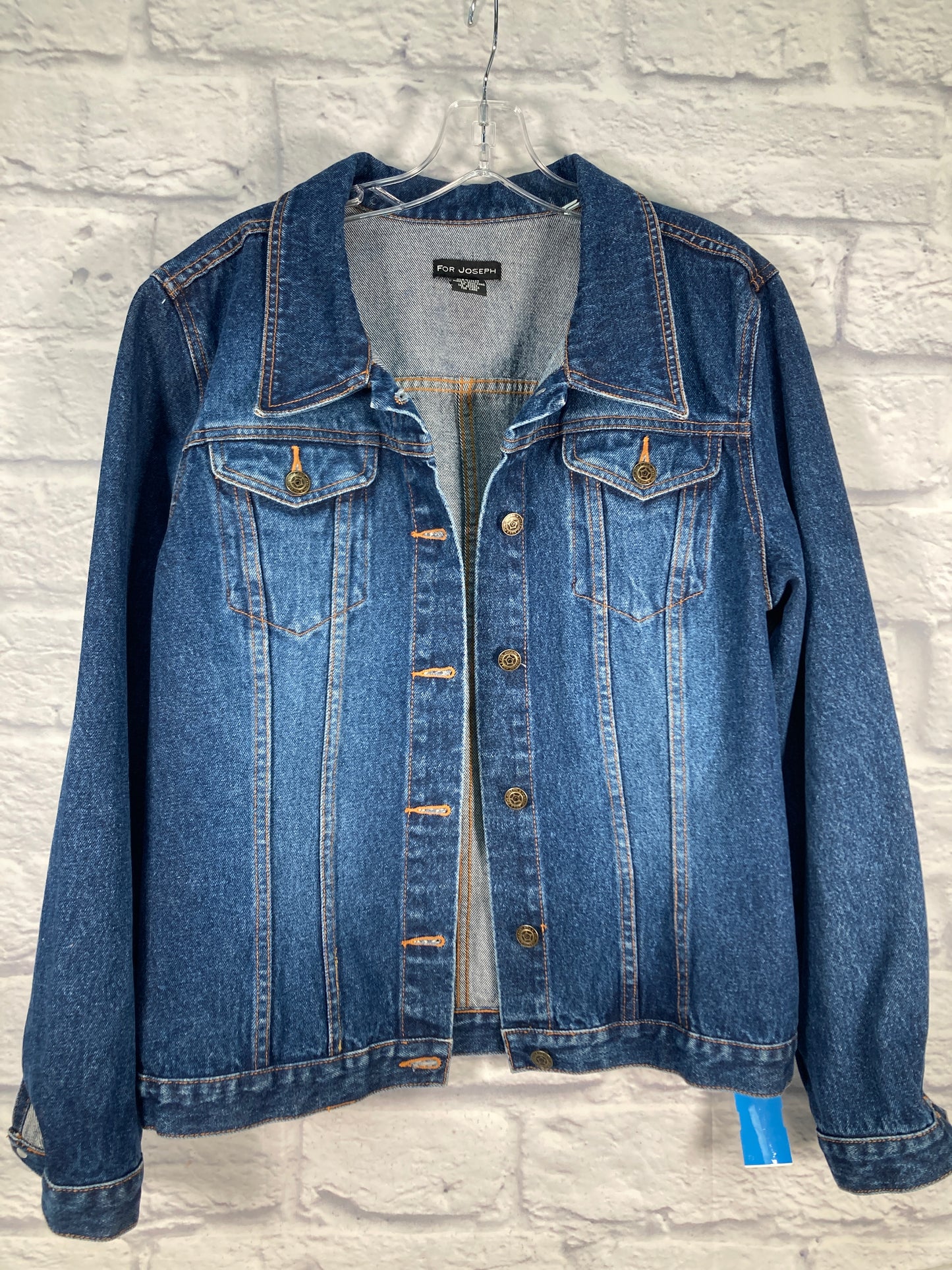 Jacket Denim By Clothes Mentor In Blue, Size: M