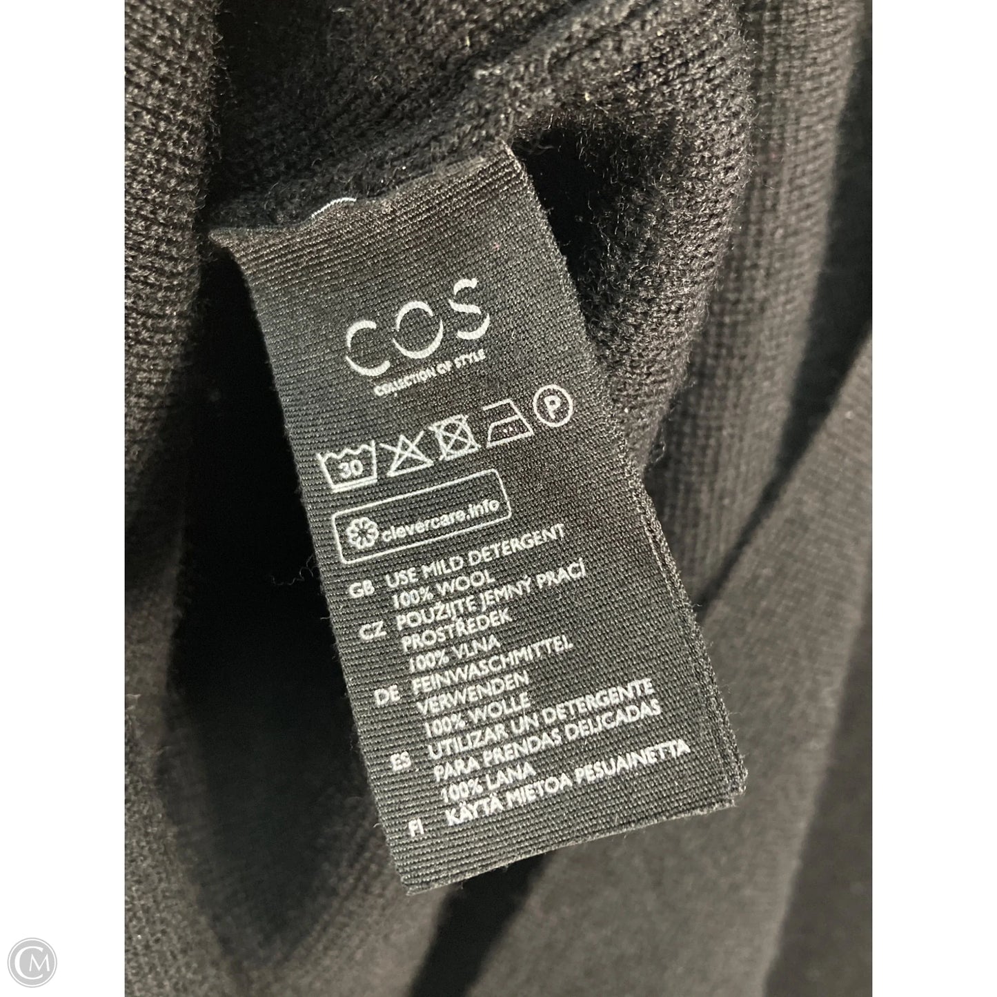 Dress Sweater By Cos In Black, Size: S
