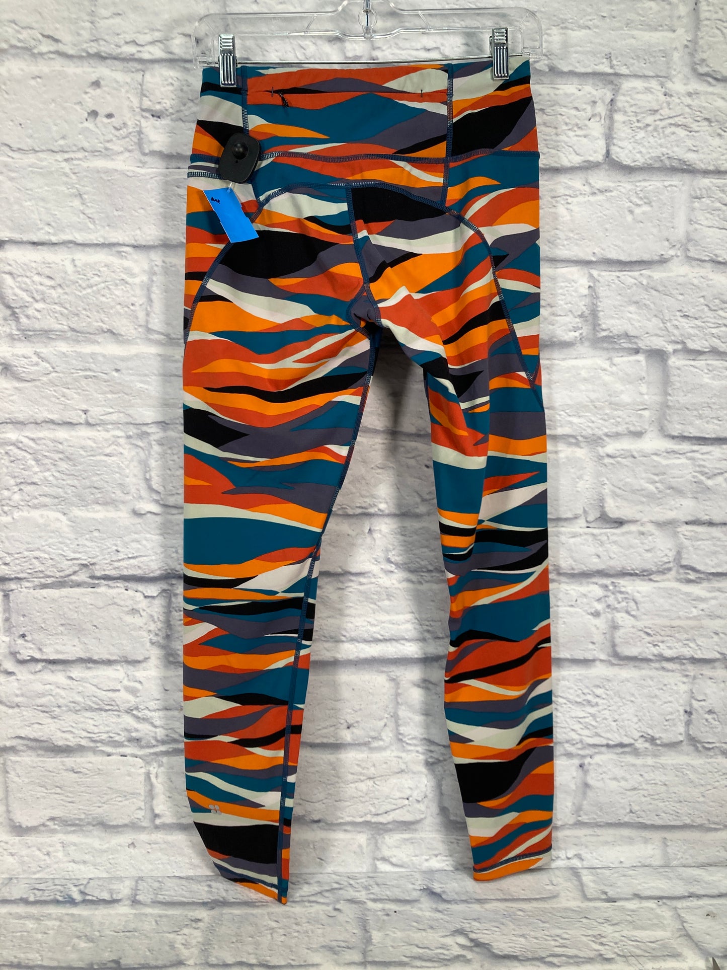 Athletic Leggings By Sweaty Betty In Blue & Orange, Size: S