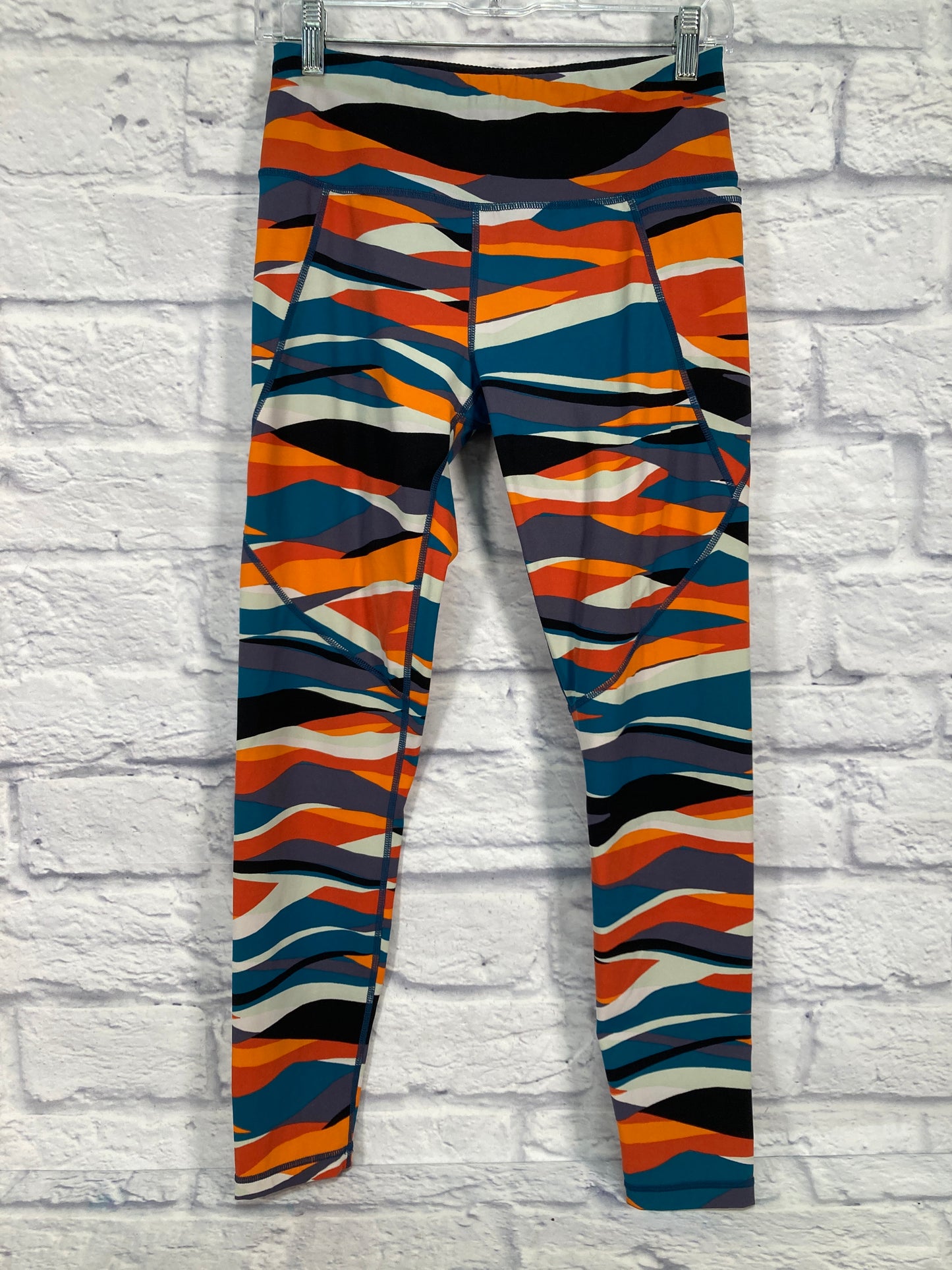 Athletic Leggings By Sweaty Betty In Blue & Orange, Size: S