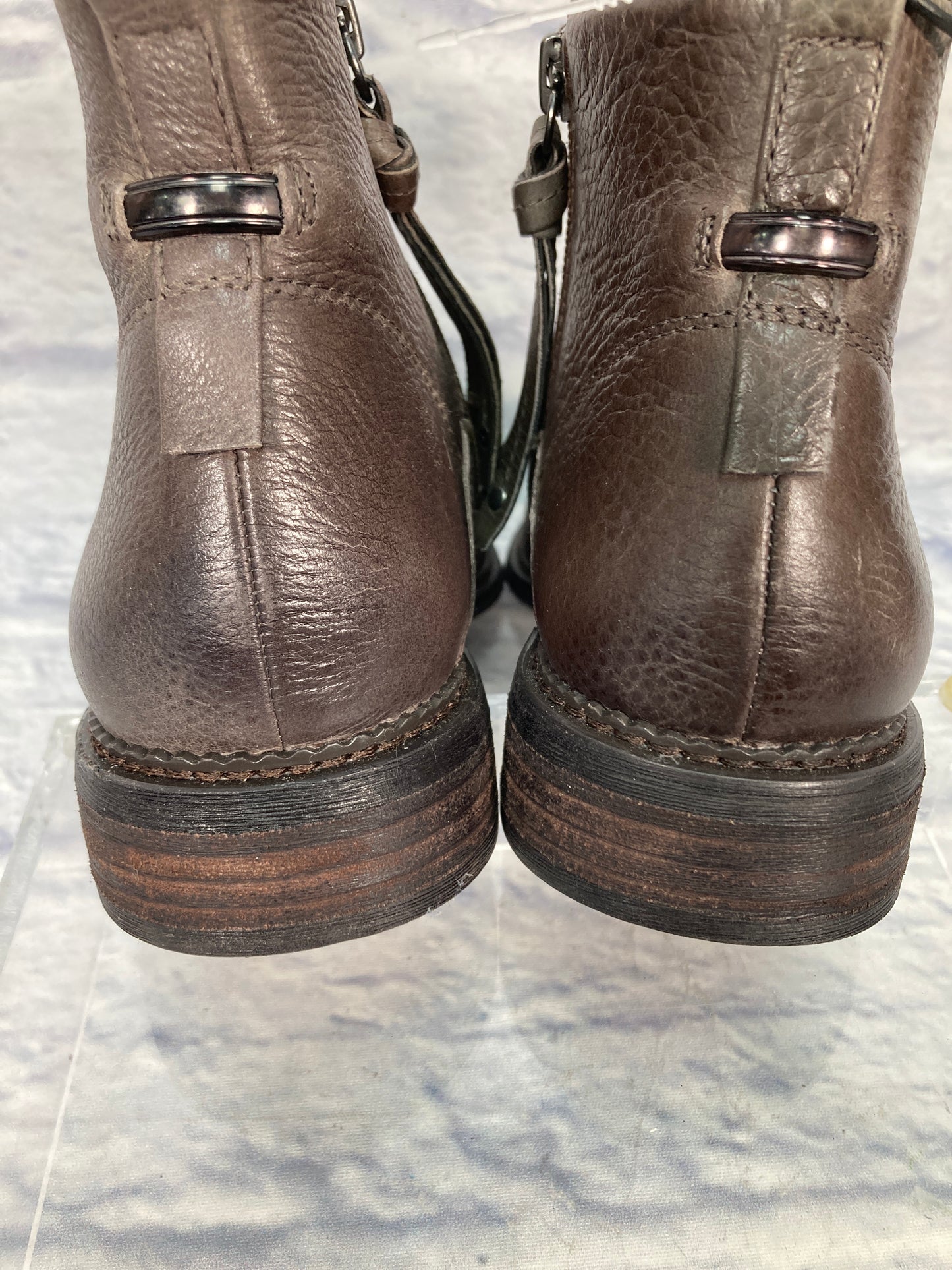 Boots Ankle Heels By Franco Sarto In Brown, Size: 7.5