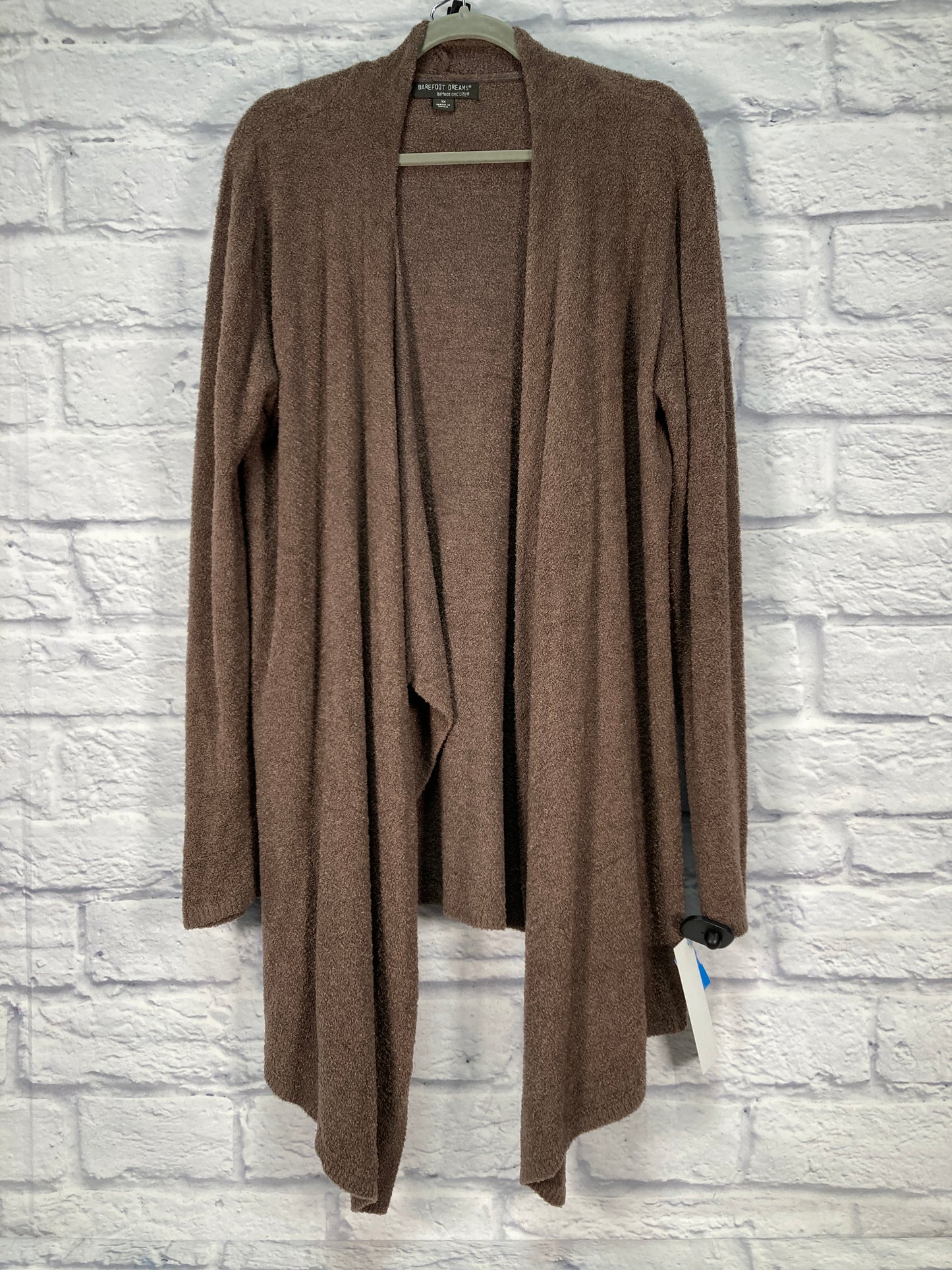 Sweater Cardigan Designer By Barefoot Dreams In Brown, Size: 1x