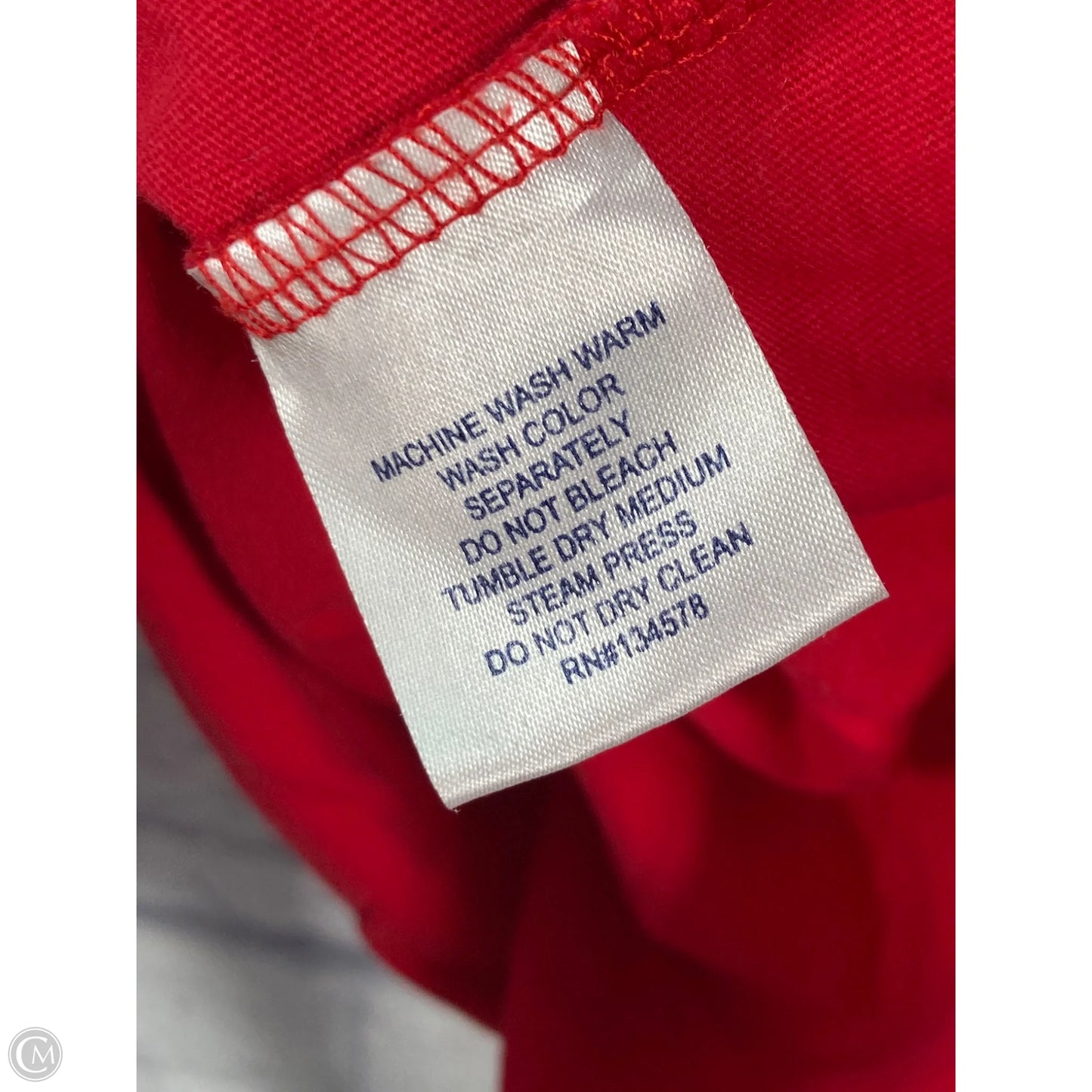 Top Long Sleeve By Vineyard Vines In Red, Size: M