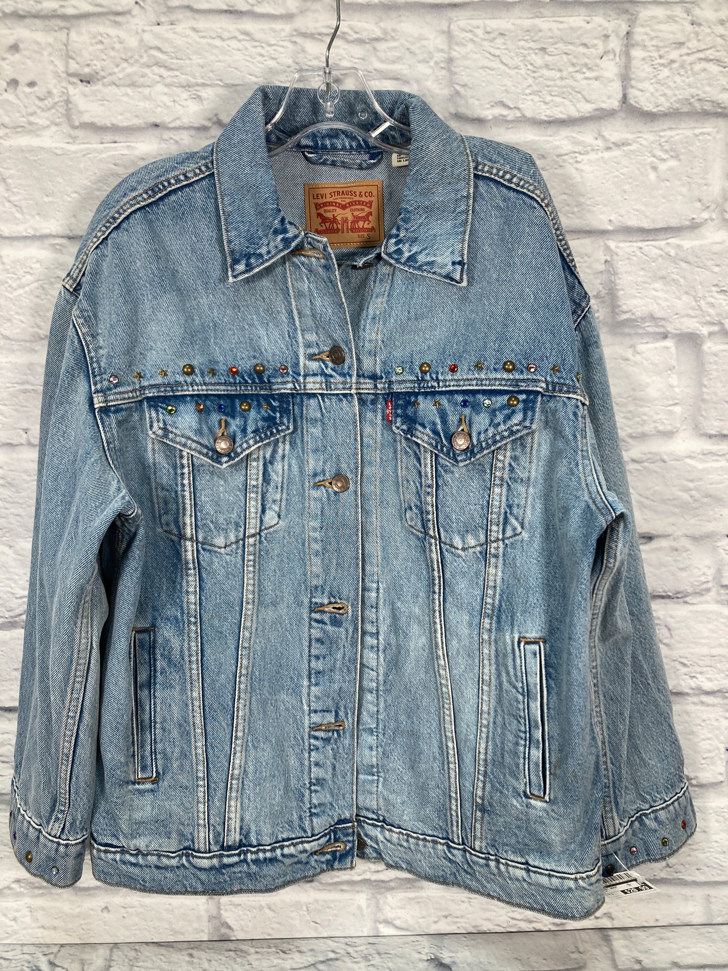 Jacket Denim By Levis In Blue, Size: S