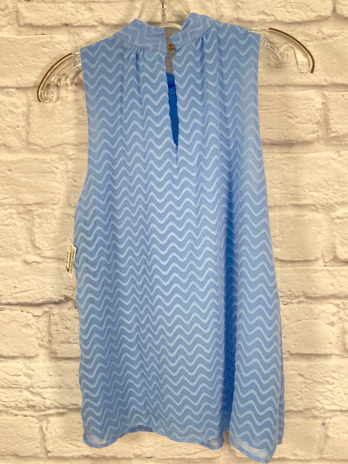 Blouse Sleeveless By Maeve In Blue, Size: M