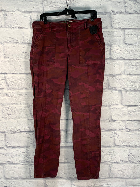 Pants Chinos & Khakis By Anthropologie In Maroon, Size: 12