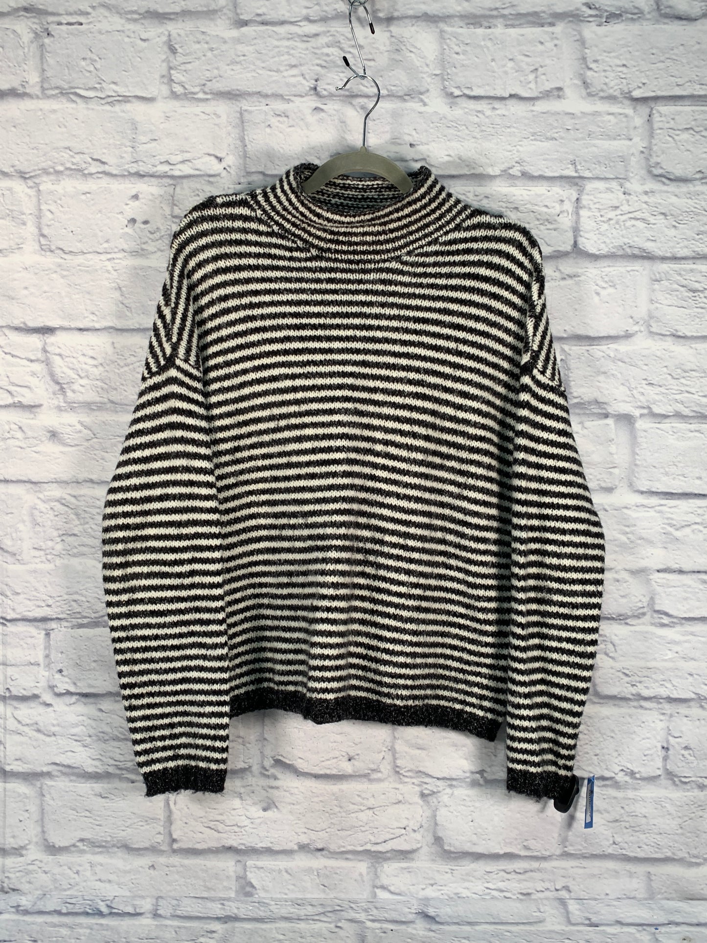 Sweater By Anthropologie In Black & White, Size: S