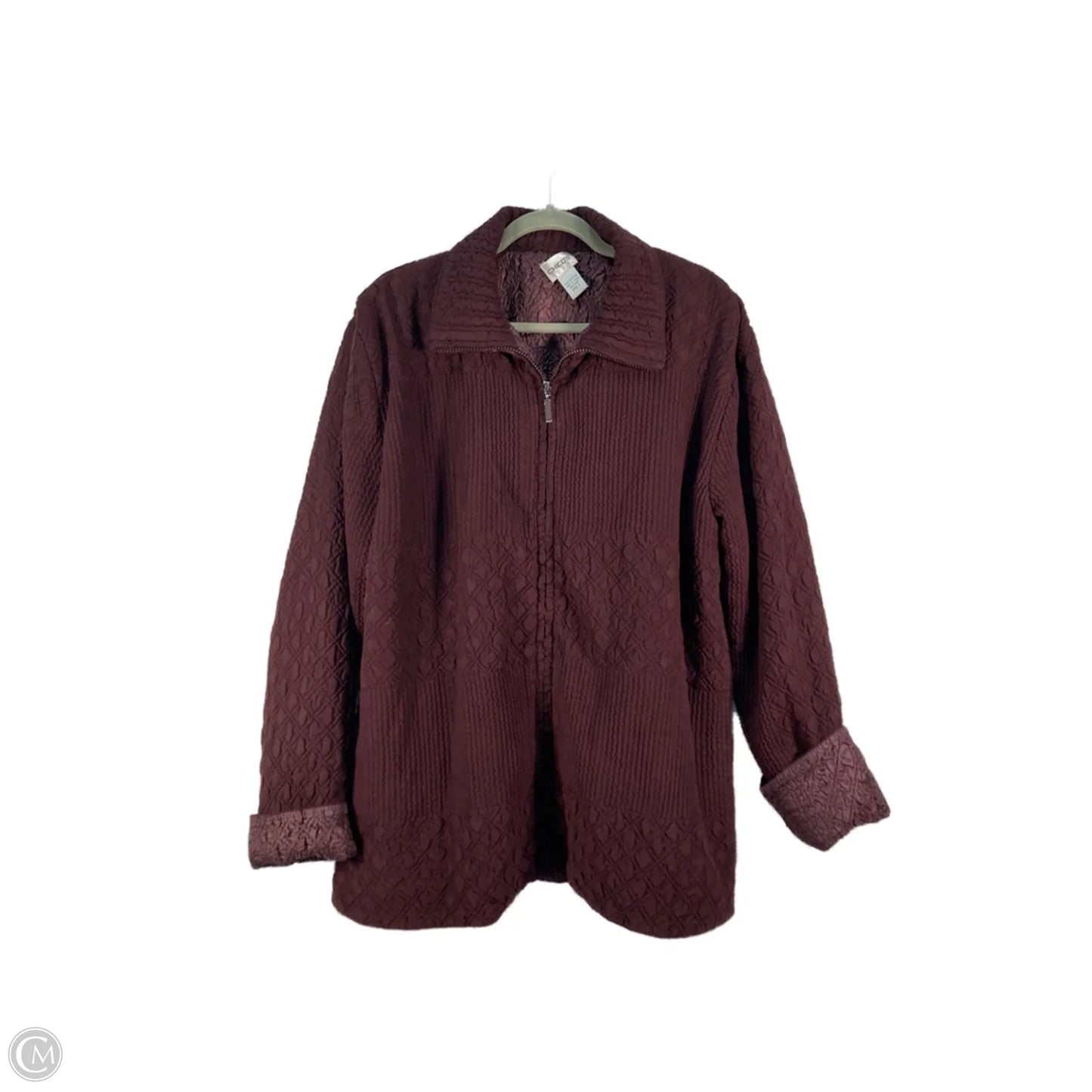 Jacket Other By Chicos In Purple, Size: Xl