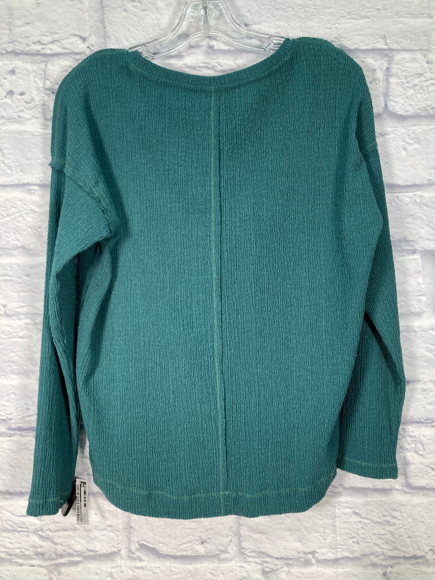 Top Long Sleeve By Anthropologie In Green, Size: Xs