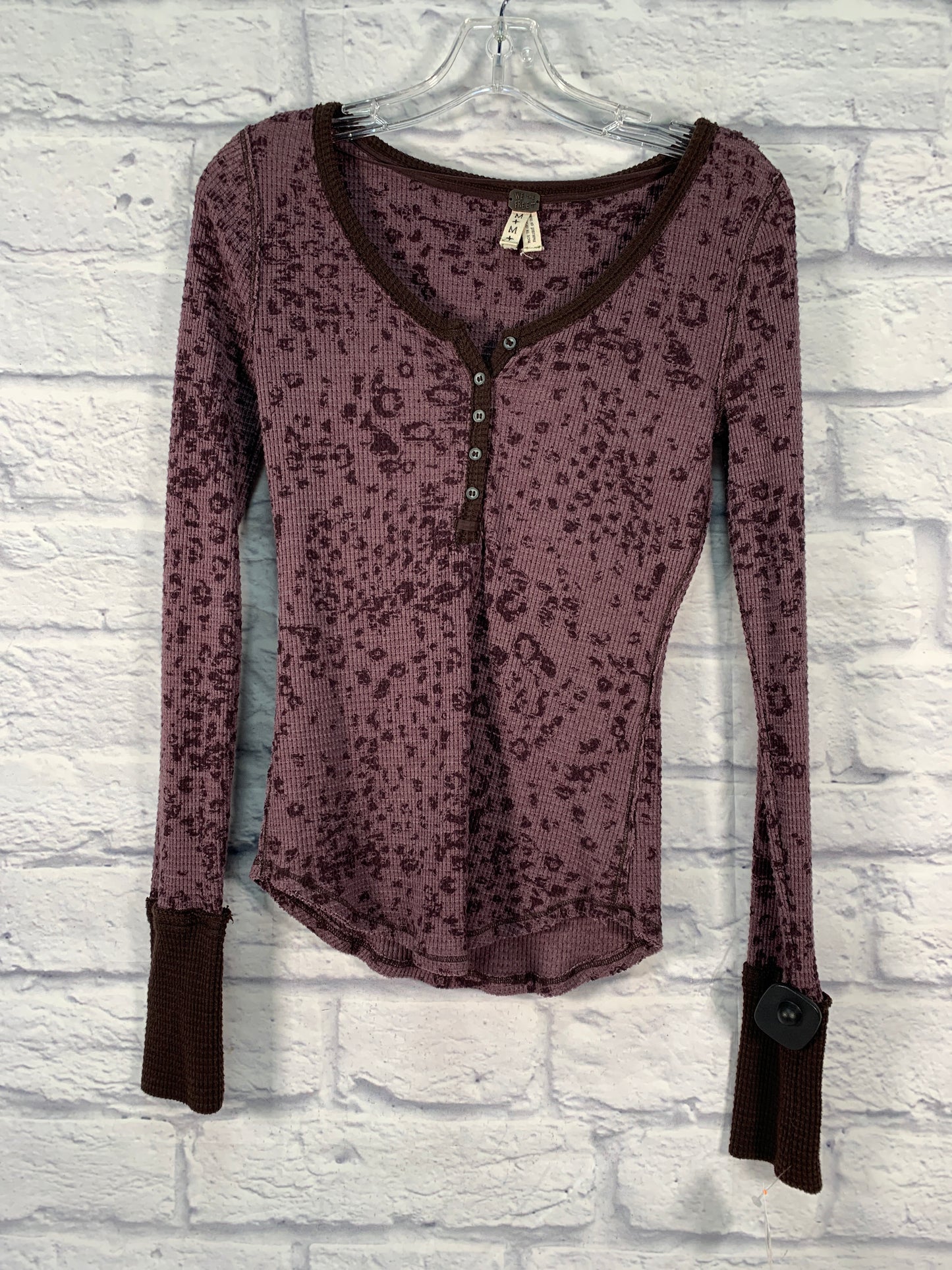 Top Long Sleeve By We The Free In Purple, Size: M