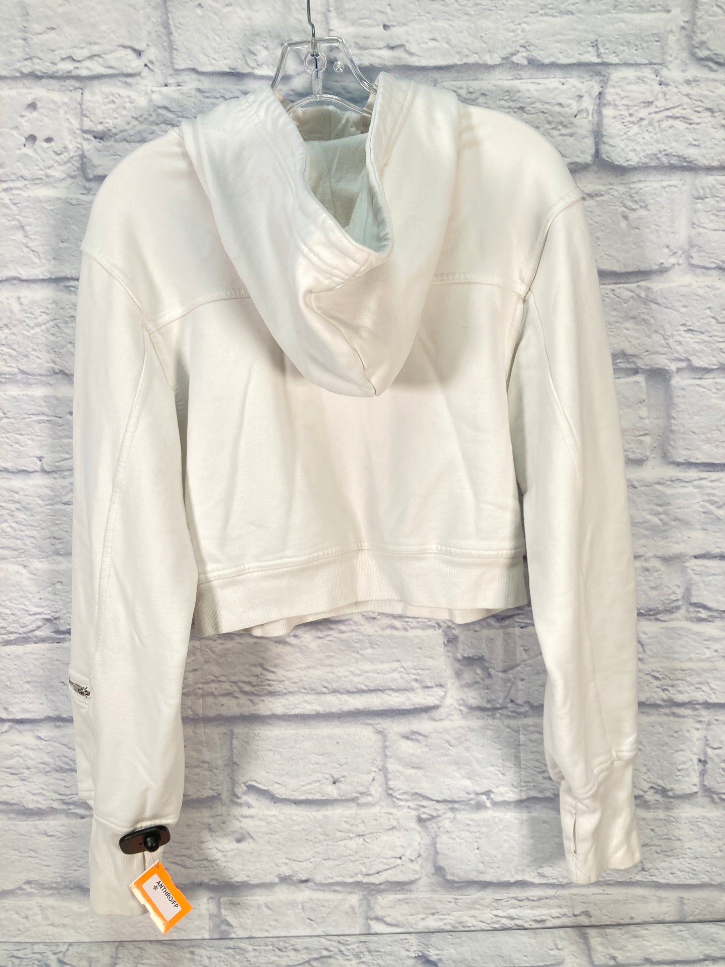 Sweatshirt Hoodie By Free People In White, Size: L