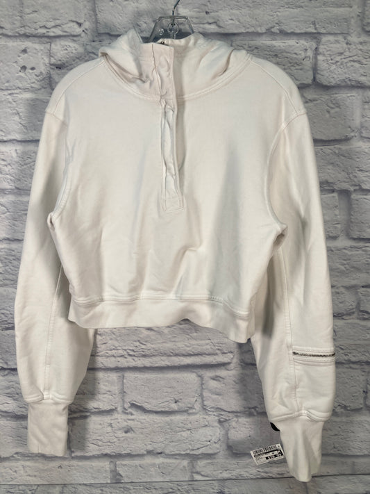 Sweatshirt Hoodie By Free People In White, Size: L