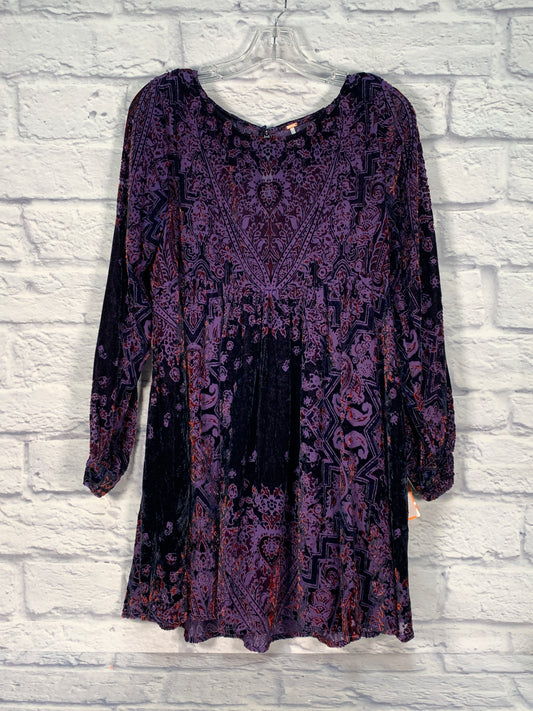 Dress Casual Short By Free People In Blue & Purple, Size: S