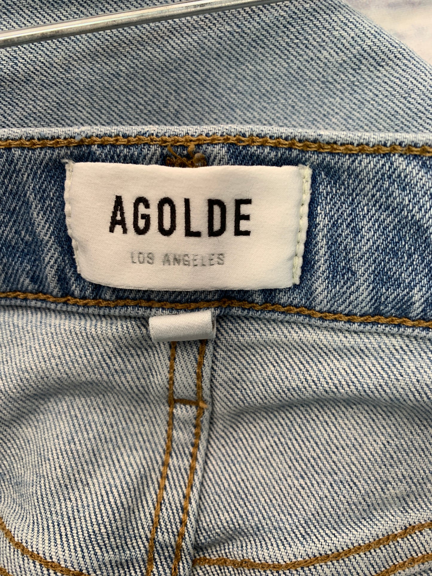 Jeans Straight By Agolde In Blue, Size: 0