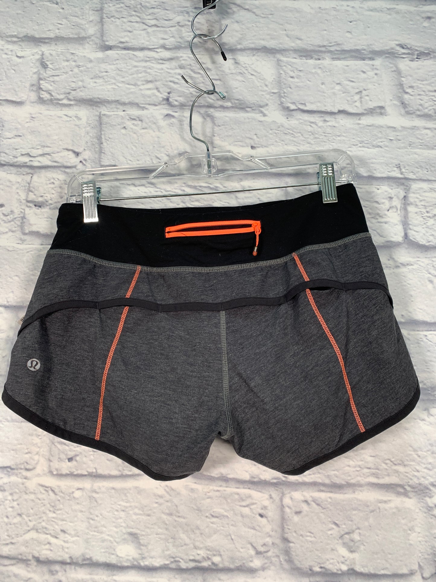 Athletic Shorts By Lululemon In Black & Grey, Size: S