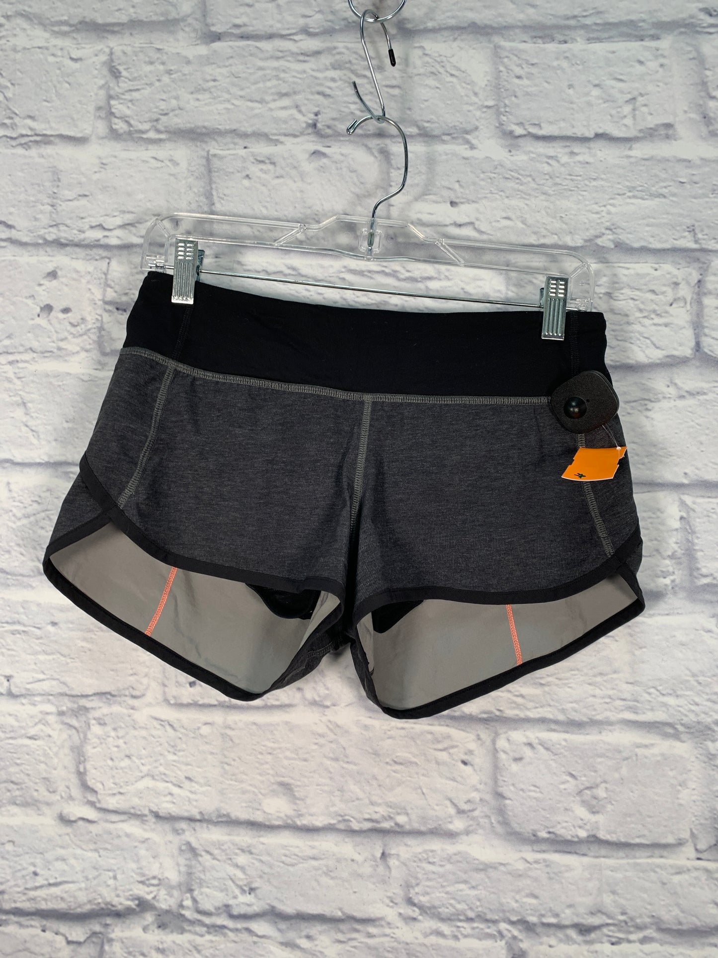 Athletic Shorts By Lululemon In Black & Grey, Size: S