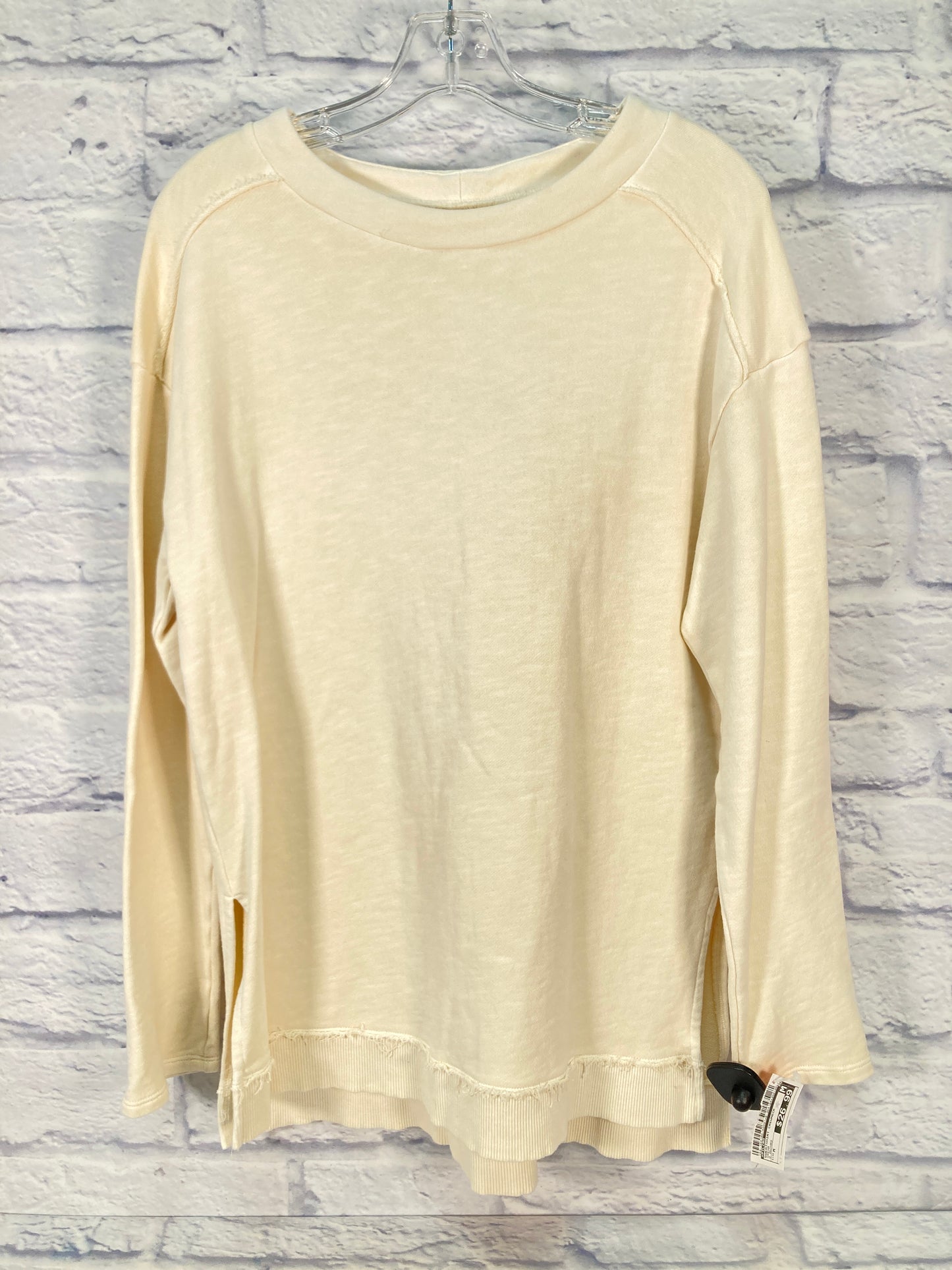 Sweatshirt Crewneck By Pilcro In Cream, Size: M