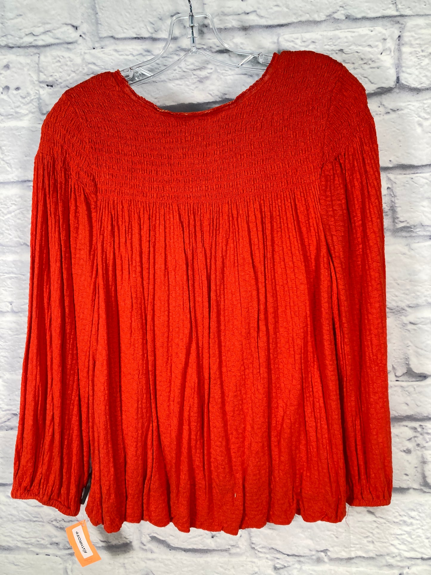 Top Long Sleeve By Free People In Purple & Red, Size: S