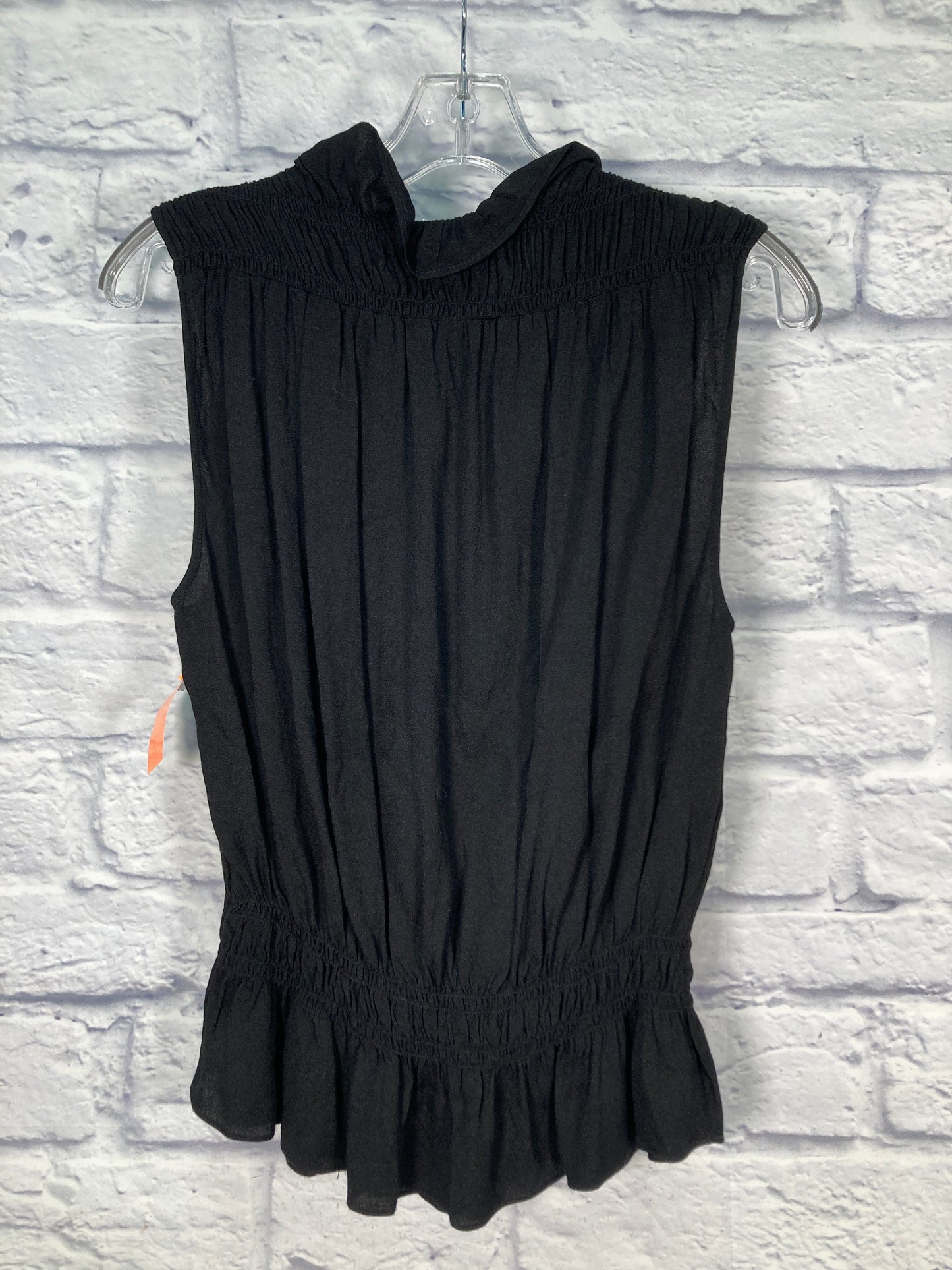 Top Sleeveless By Frame In Black, Size: L