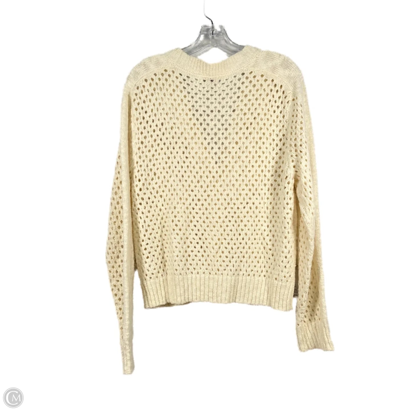 Sweater Cardigan By Evereve In Cream, Size: L