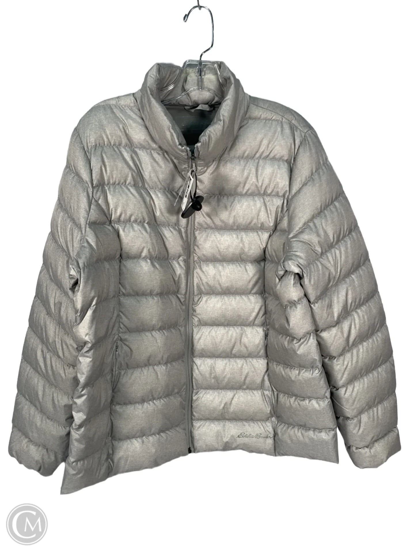 Jacket Puffer & Quilted By Eddie Bauer In Grey, Size: Xl