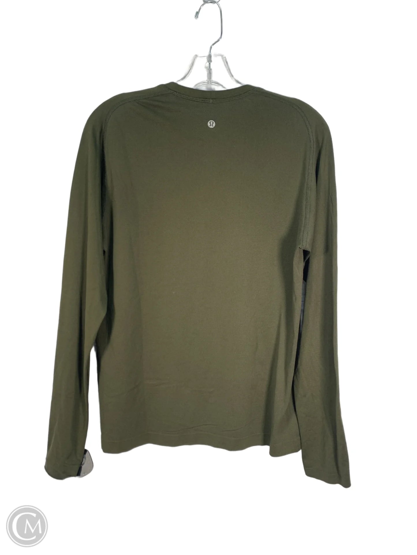 Athletic Top Long Sleeve Crewneck By Lululemon In Green, Size: M