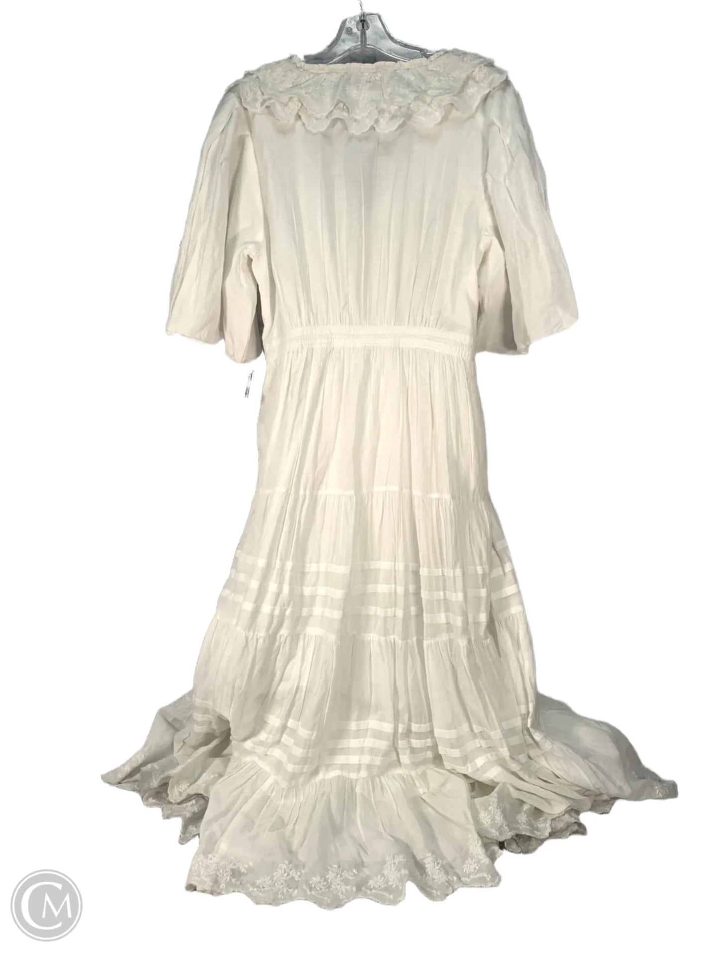 Dress Party Long By Clothes Mentor In White, Size: Xl