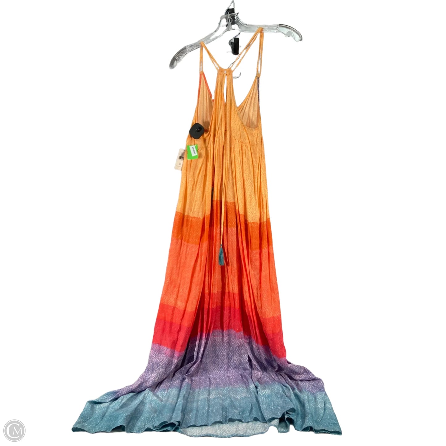 Dress Party Long By Anthropologie In Orange & Purple, Size: Xs