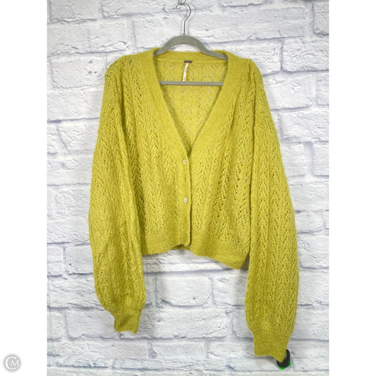 Sweater Cardigan By Free People In Green, Size: M
