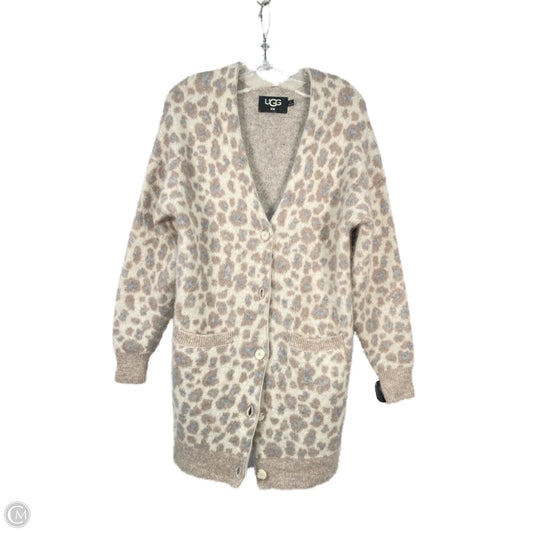 Sweater Cardigan Designer By Ugg In Animal Print, Size: M