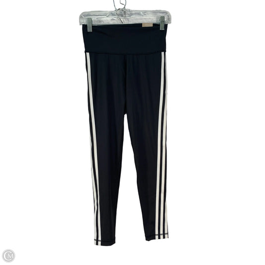 Athletic Leggings By Adidas In Black & White, Size: M