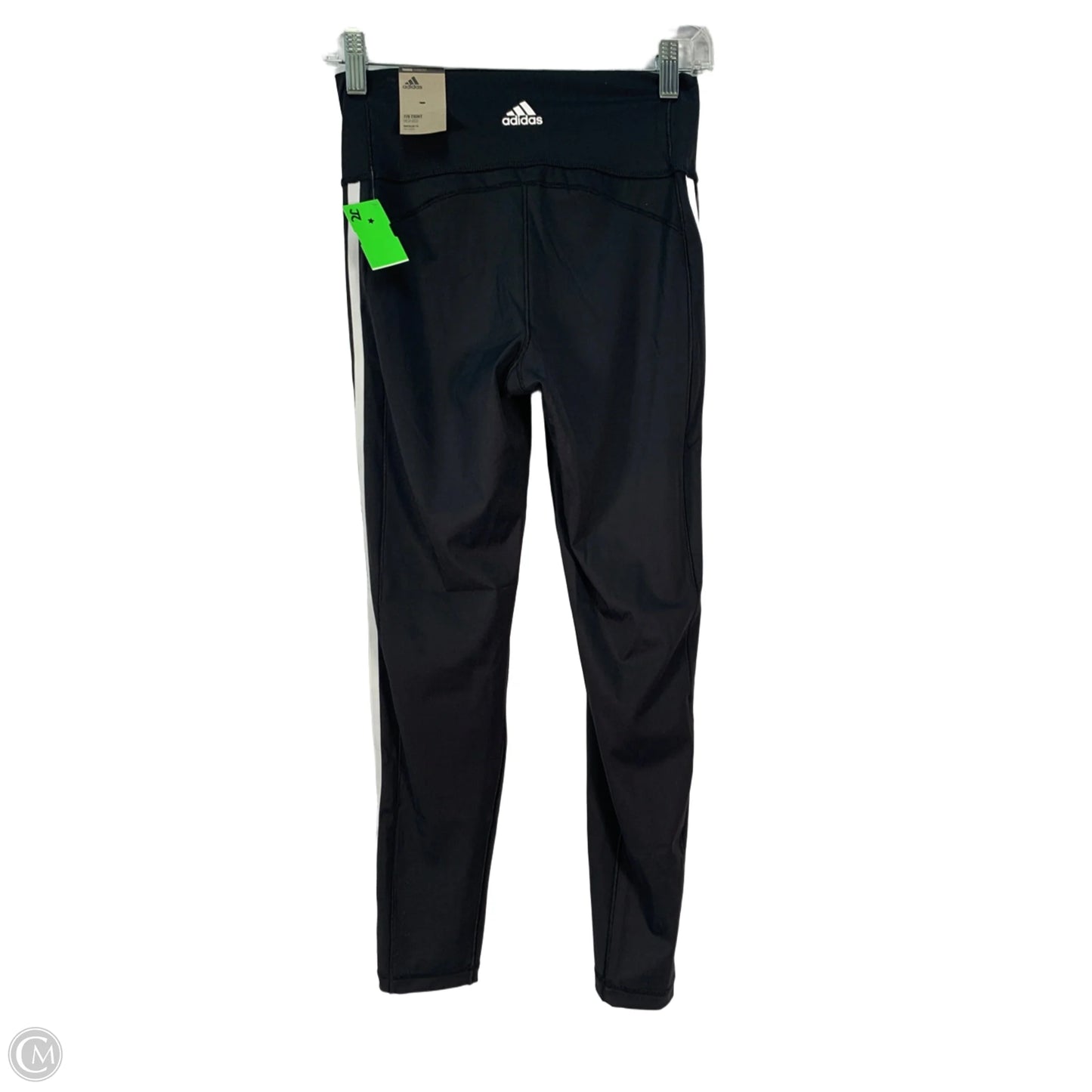 Athletic Leggings By Adidas In Black & White, Size: M