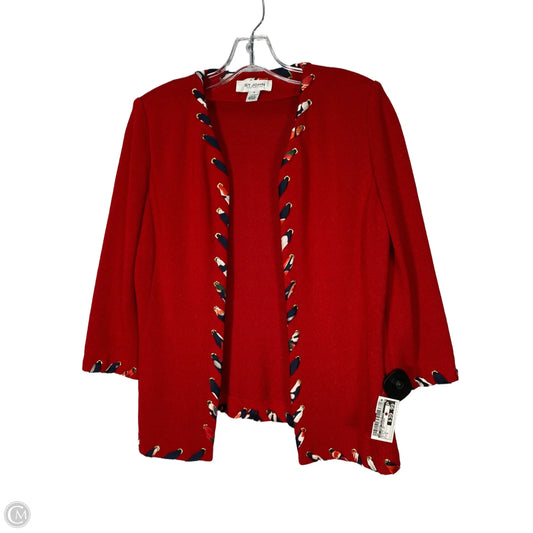Blazer Designer By St John Collection In Blue & Red, Size: S
