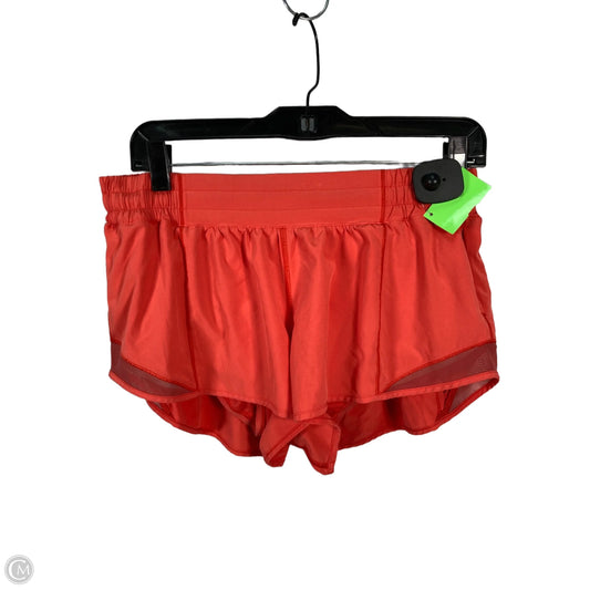 Athletic Shorts By Lululemon In Orange, Size: M