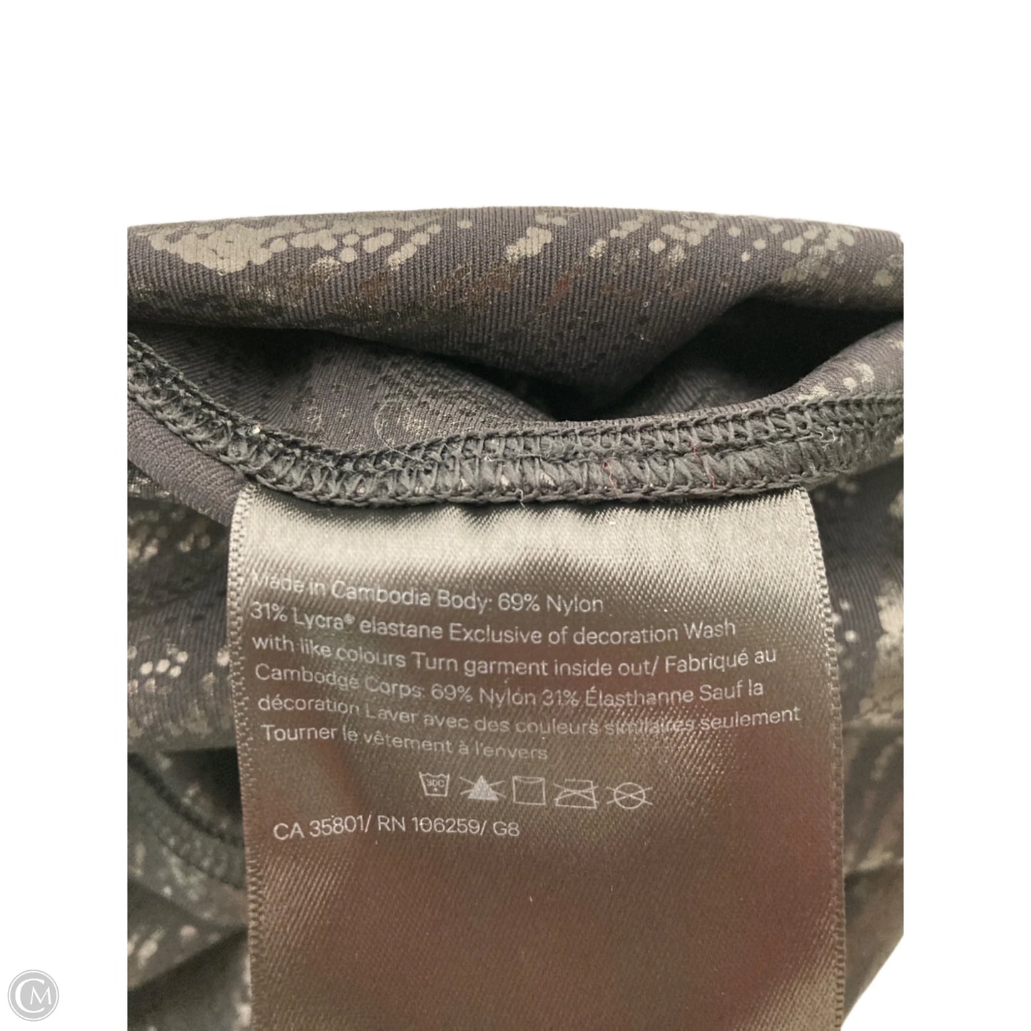 Athletic Leggings By Lululemon In Black, Size: M
