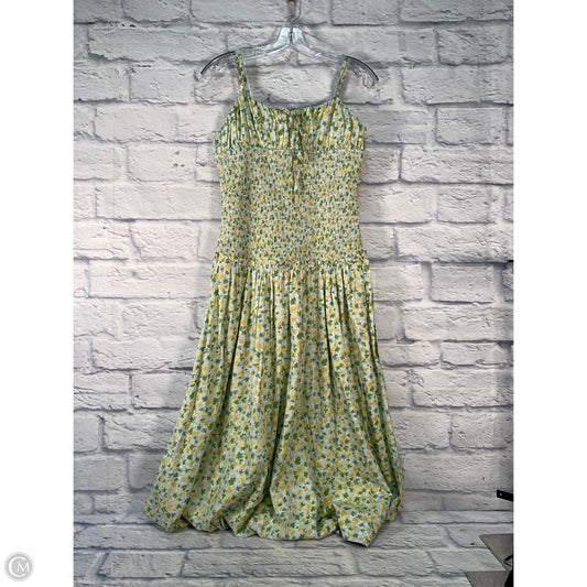 Dress Party Midi By Free People In Blue & Green, Size: M