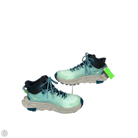 Shoes Sneakers By Hoka In Blue & Green, Size: 6.5