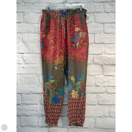 Pants Joggers By Johnny Was In Brown & Red, Size: 6