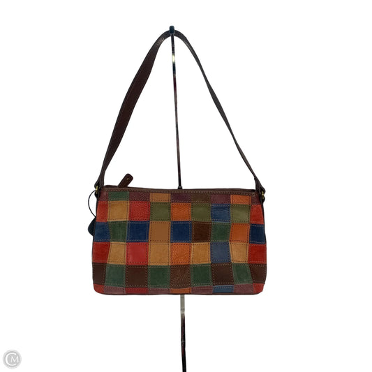 Handbag Leather By Clothes Mentor, Size: Medium