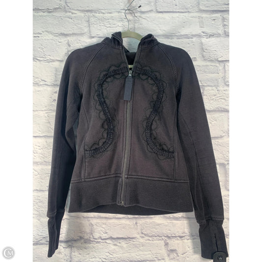 Athletic Jacket By Lululemon In Black, Size: Xs