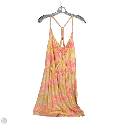 Dress Designer By Lilly Pulitzer In Pink & Yellow, Size: Xl