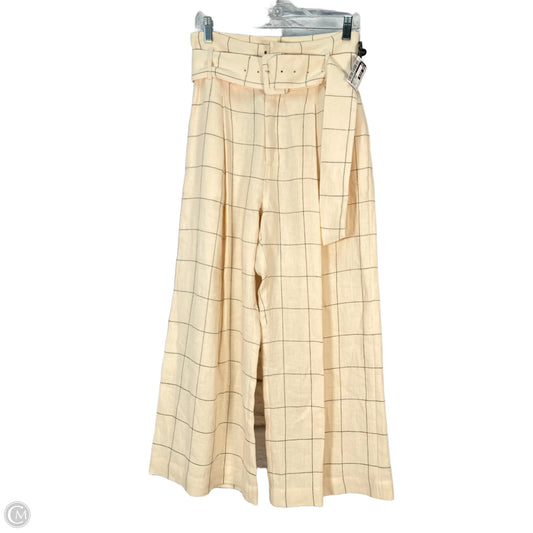 Pants Linen By Anthropologie In Black & Cream, Size: 4