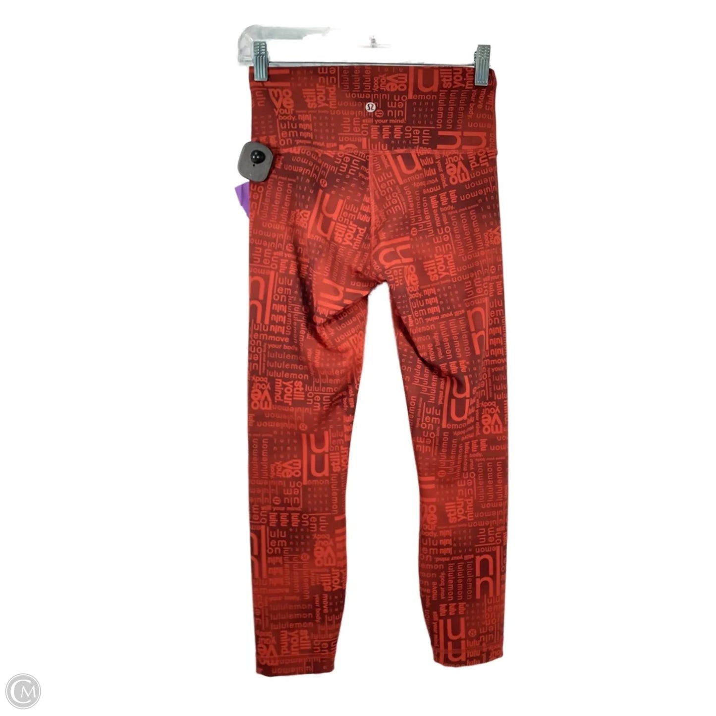 Athletic Leggings By Lululemon In Red, Size: S