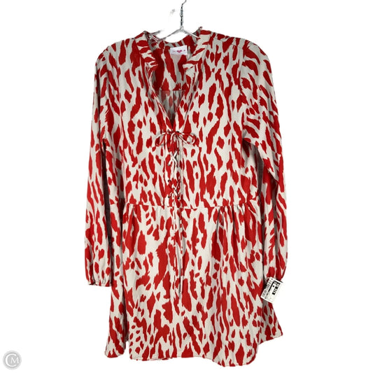 Dress Casual Short By Buddy Love In Grey & Red, Size: S