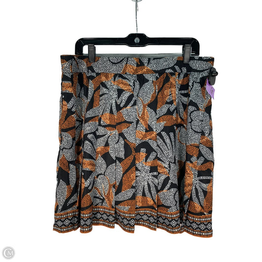 Skort By Chicos In Black & Grey, Size: 12