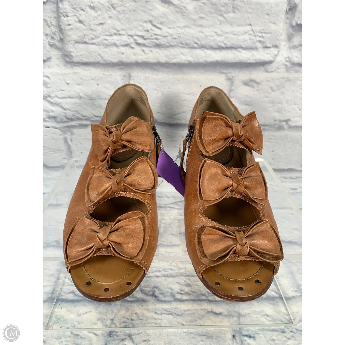 Shoes Heels Wedge By Clothes Mentor In Brown, Size: 9