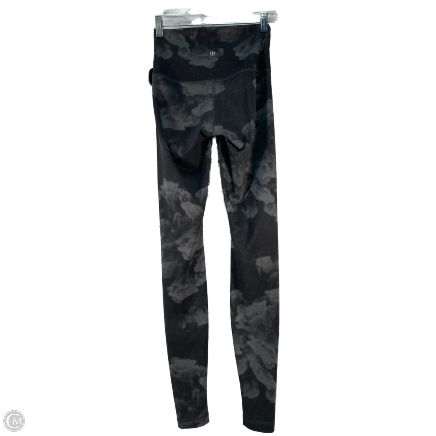 Athletic Leggings By Lululemon In Black & Grey, Size: S
